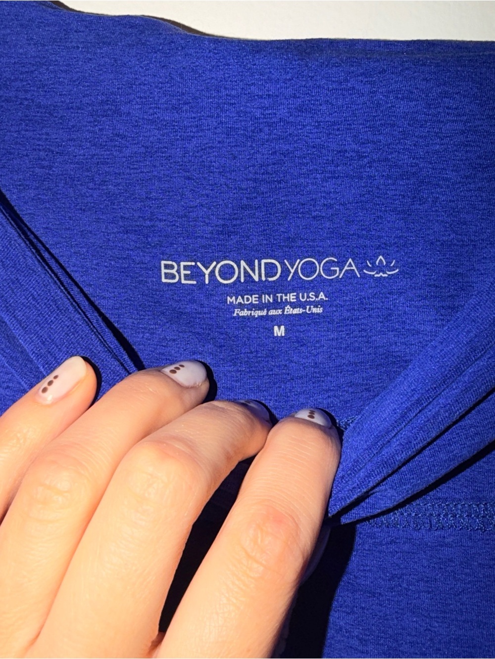 Beyond Yoga Blue Space-Dye Leggings